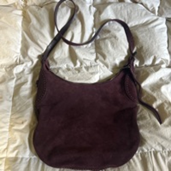 Women's Rebecca Minkoff Purple Suede Hobo Bag - Picture 2 of 6